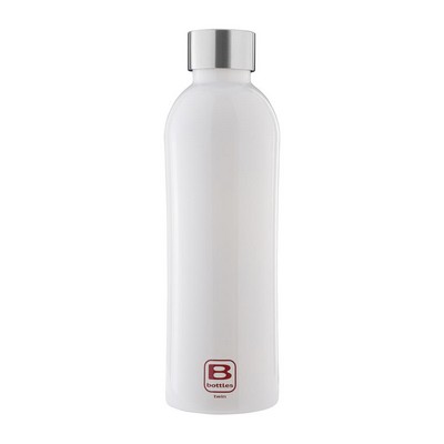B Bottles Twin – Bright White – 800 ml – Doppelwandige Thermoflasche aus 18/10 Edelstahl